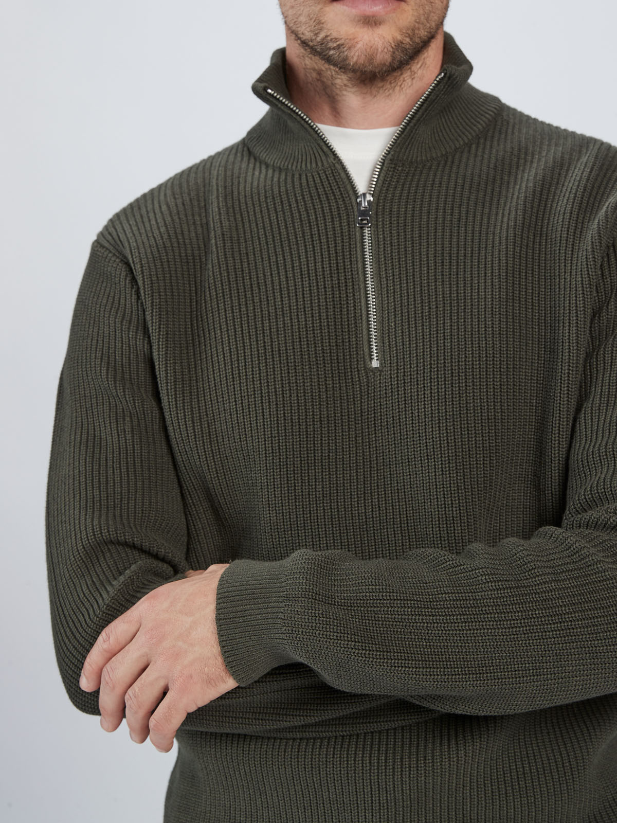 Gabba Cape Roll Neck Knit - Rosin