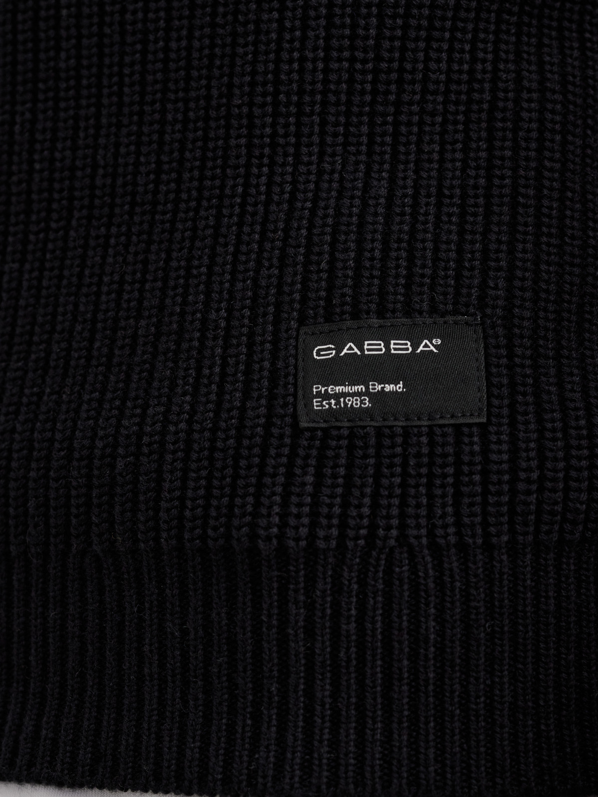 Gabba Cape Roll Neck Knit - Black