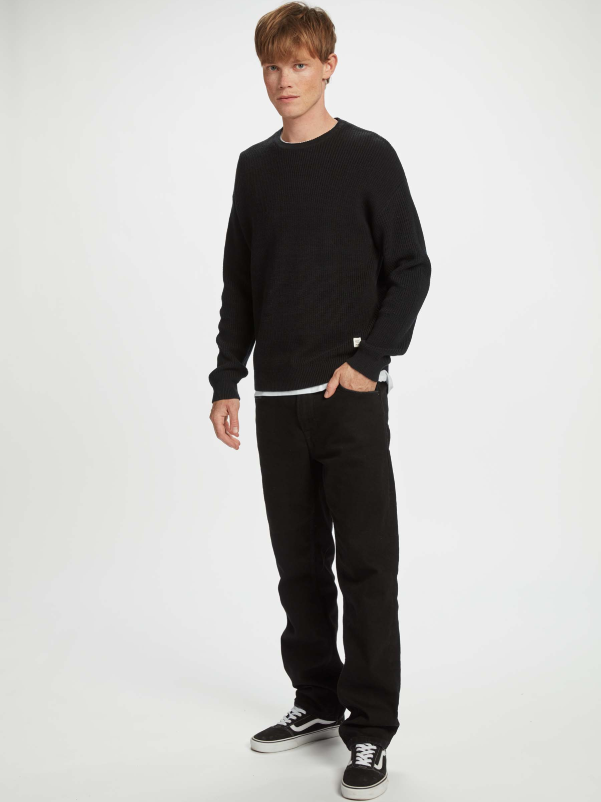 Gabba Cape Rib Knit - Black