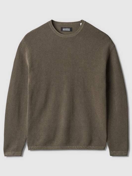Gabba Lichen LS Knit - Crocodile