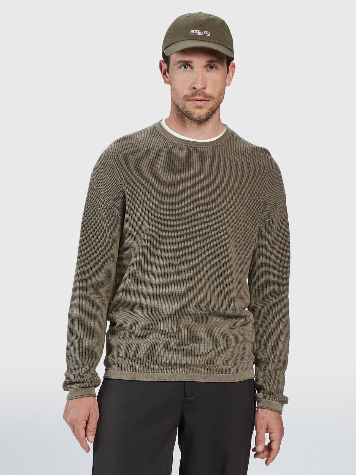 Gabba Lichen LS Knit - Crocodile