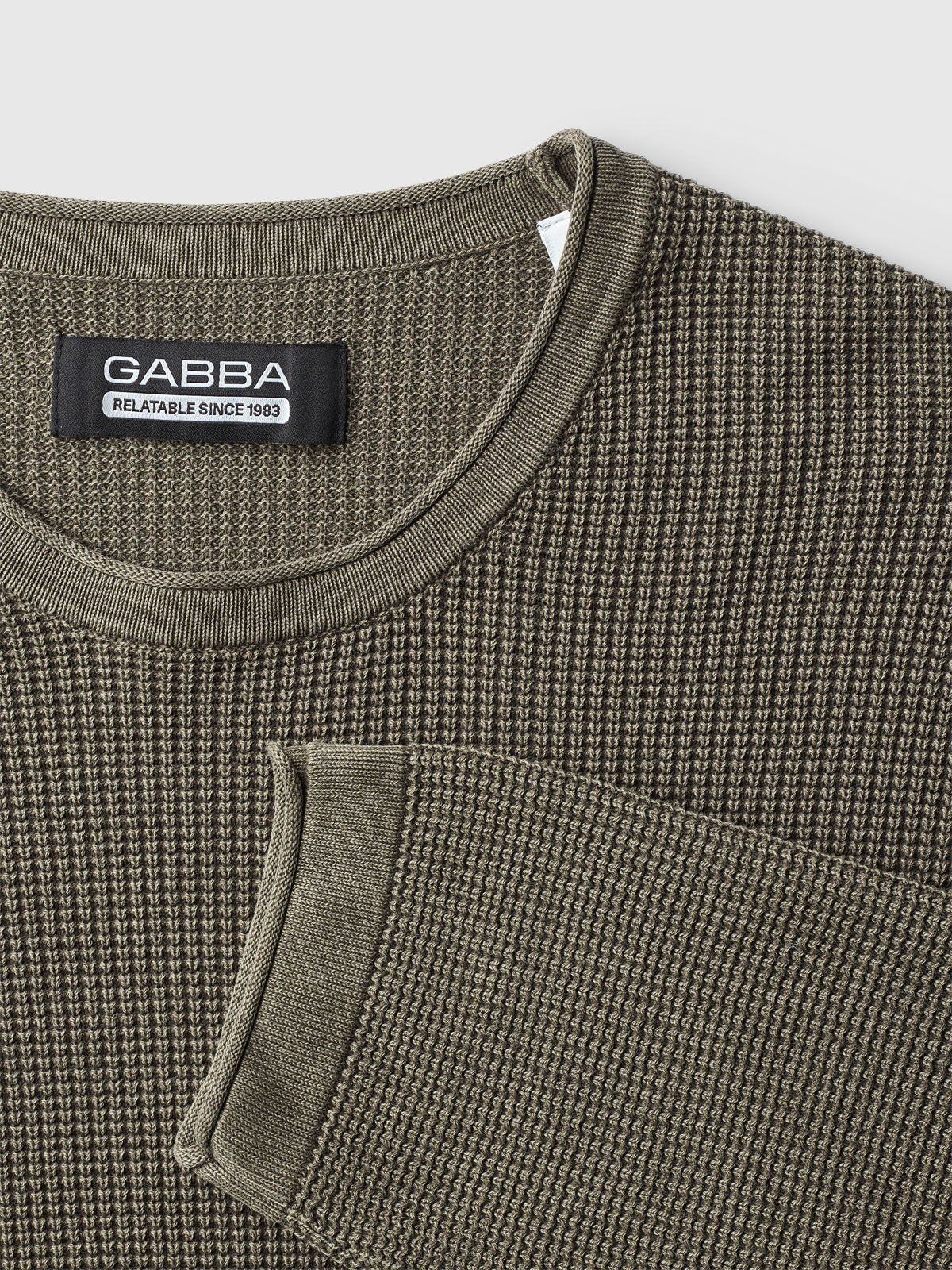 Gabba Lichen LS Knit - Crocodile