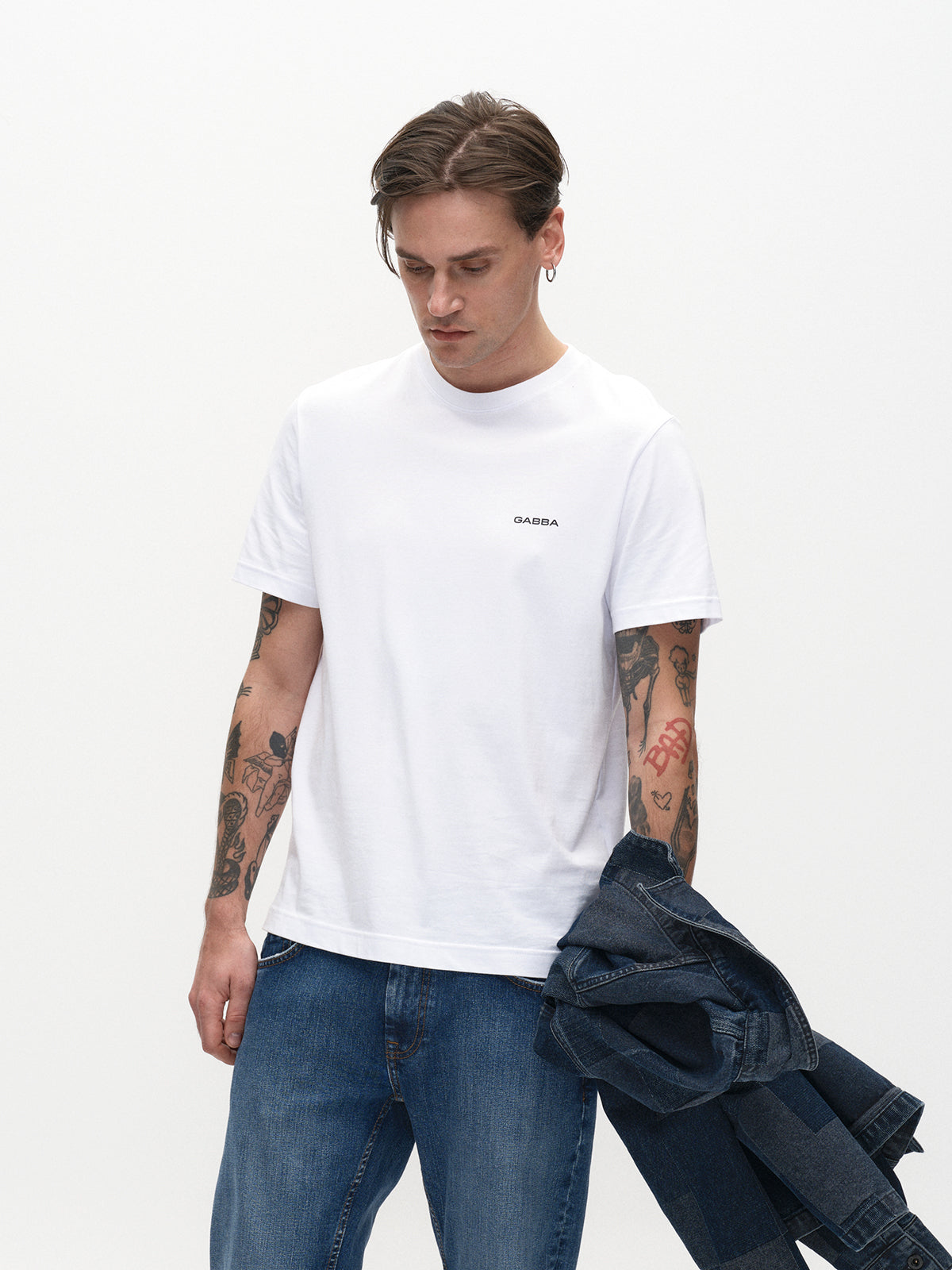 Gabba Dune Logo SS GOTS - White