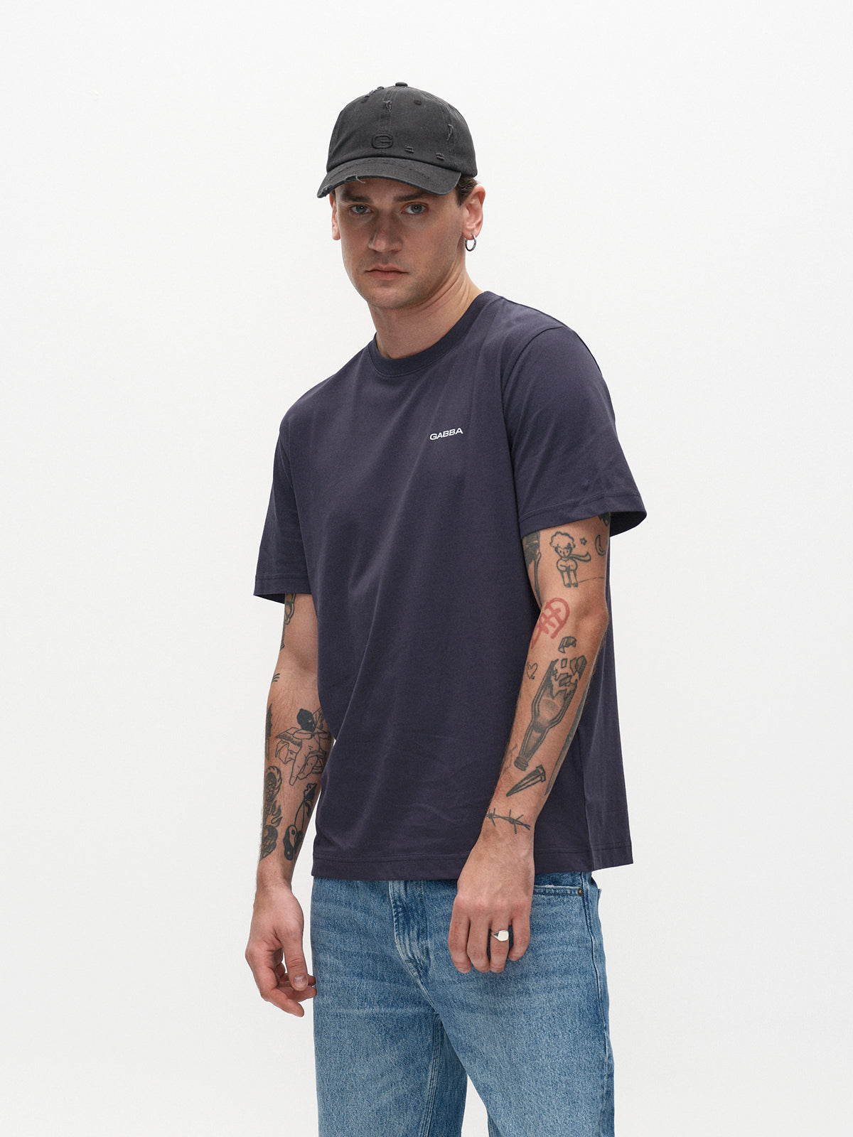 Gabba Dune Logo SS GOTS - Total Eclipse