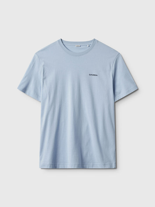 Gabba Dune Logo SS GOTS - Cashmere Blue