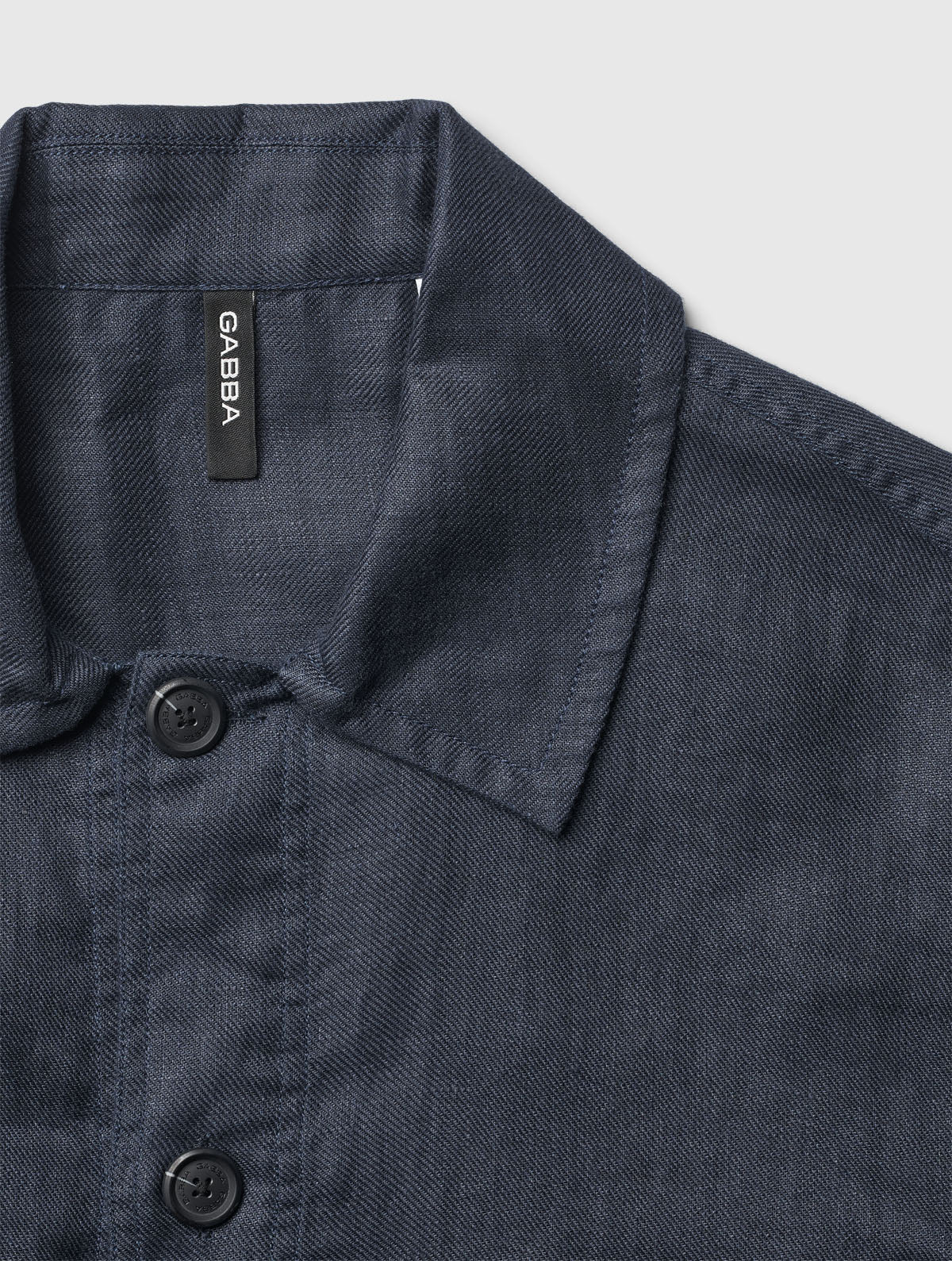 Gabba Peter Linen LS - Dress Blue