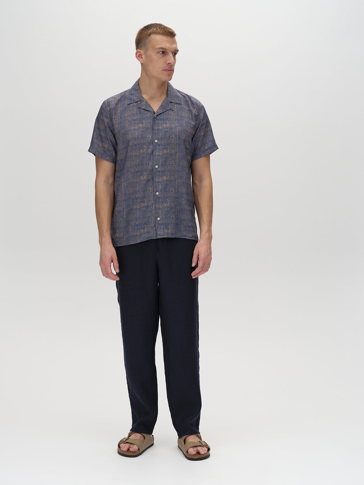 Gabba Christ Tencel ™ Fusion Resort SS - Blue Pattern