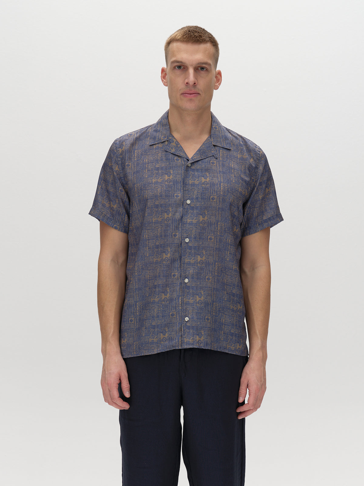 Gabba Christ Tencel ™ Fusion Resort SS - Blue Pattern