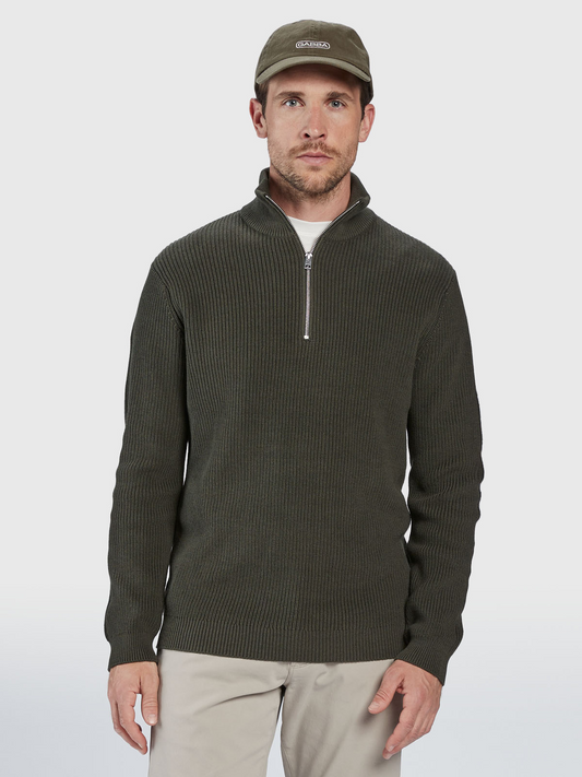 Gabba Cape Roll Neck Knit - Rosin