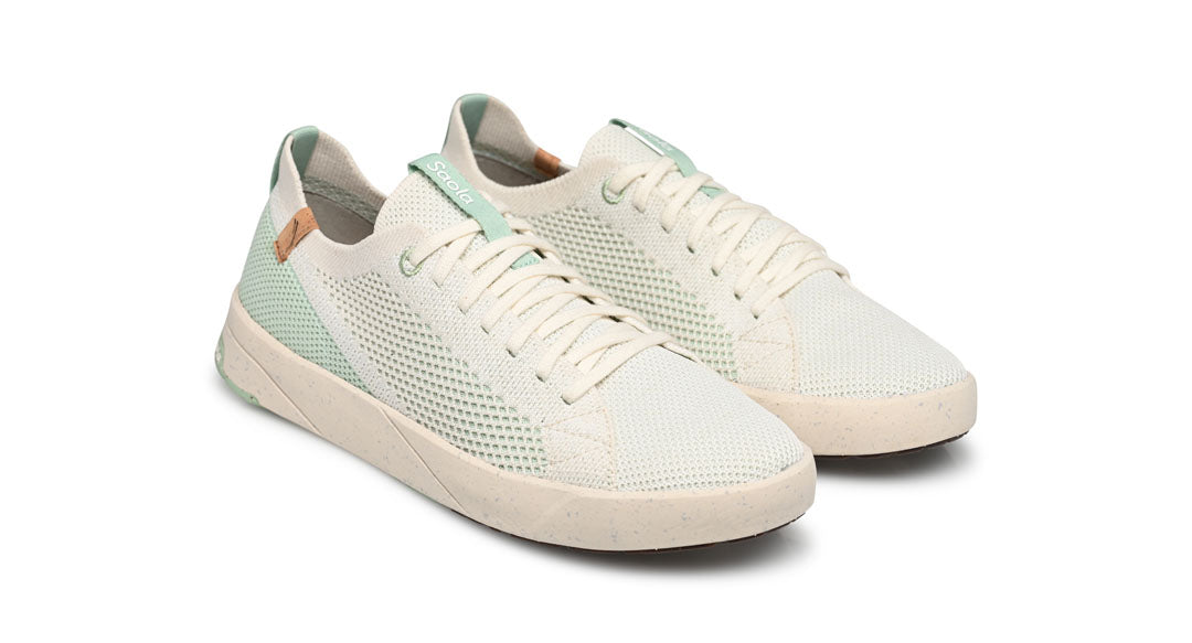 Saola Cannon Knit W 2.0 White / Cameo Green